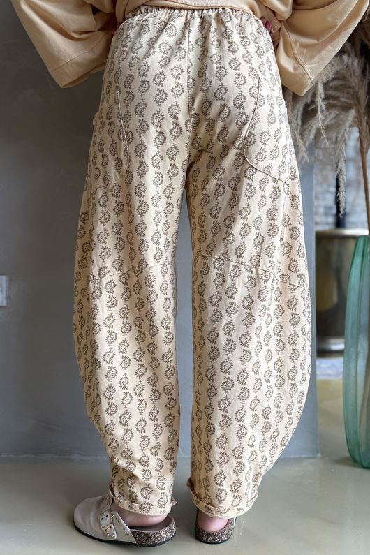 Indira Classic Barrel Pant Tuscan Sun & Tan